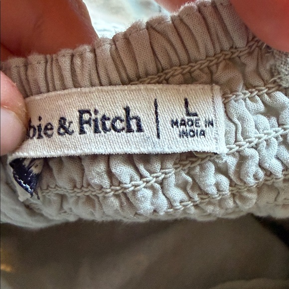 Abercrombie & Fitch Women’s Green Strapless Linen-Blended Midi Dress cotton - Picture 11 of 11